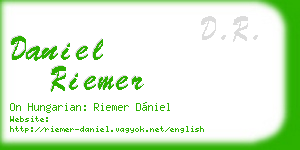 daniel riemer business card